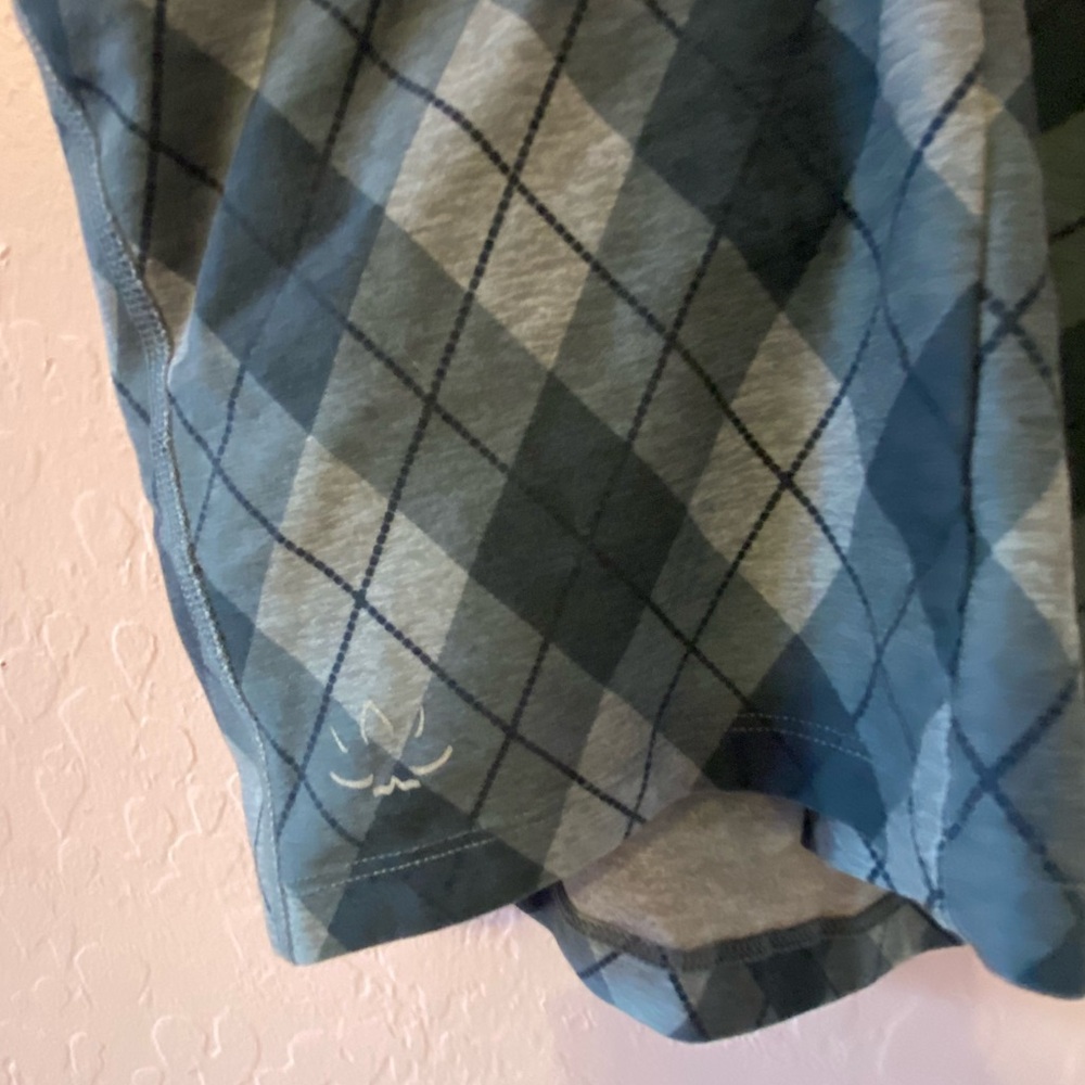 Beyond Yoga Plaid Blue Sports Bra Top - Picture 7 of 8